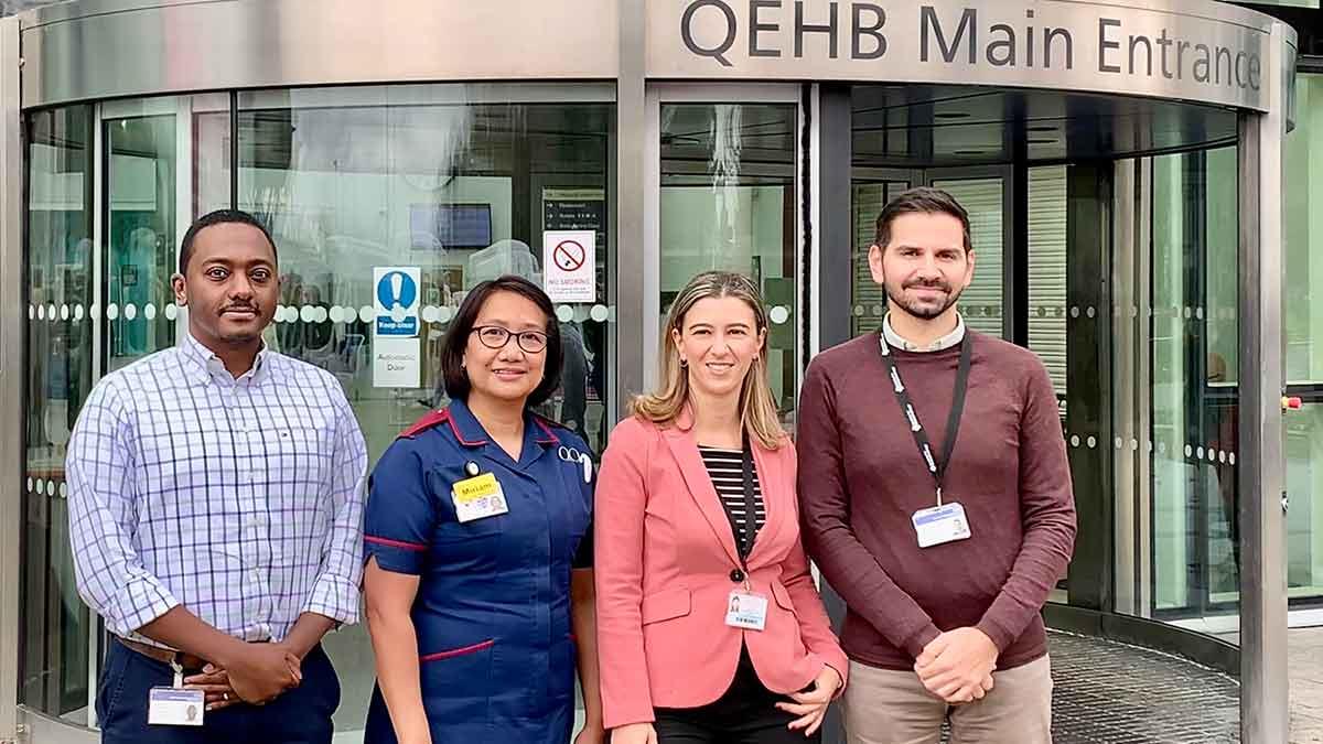 Adrenal tumour service team members who worked to pick up five stars