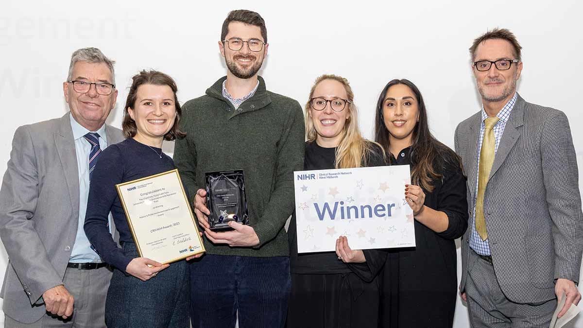 Representatives from UHB’s STANDING Together Team - Winners of the Patient & Public Involvement and Engagement Award