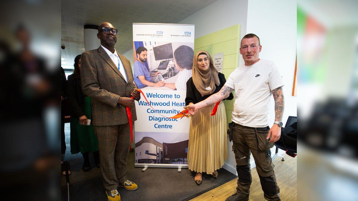 Patrick Vernon, Interim Chair, Birmingham and Solihull Integrated Care Board, patient, Bradley Hunt and Cllr Mariam Khan, Birmingham City Council’s Cabinet Member for Health and Social Care