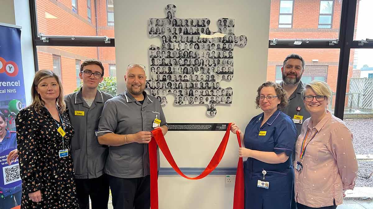 Chief Nurse, Margaret Garbett, alongside members of the project team.