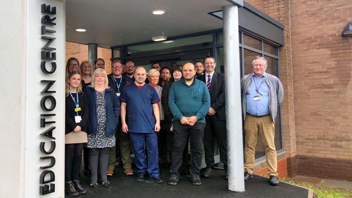 Staff gathered for the opening of Good Hope’s new Education Centre on Thursday 11 May 2023