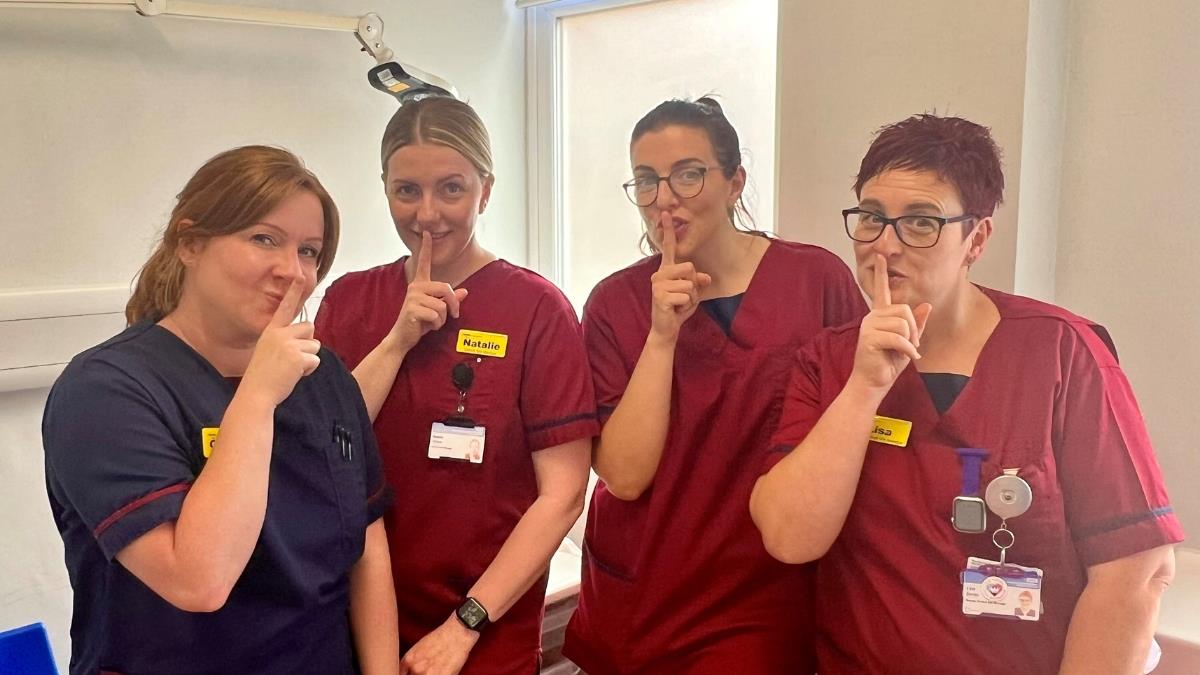 National award presented to UHB theatre support worker at celebrity