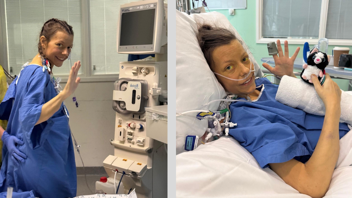 Amber in Queen Elizabeth Hospital Birmingham