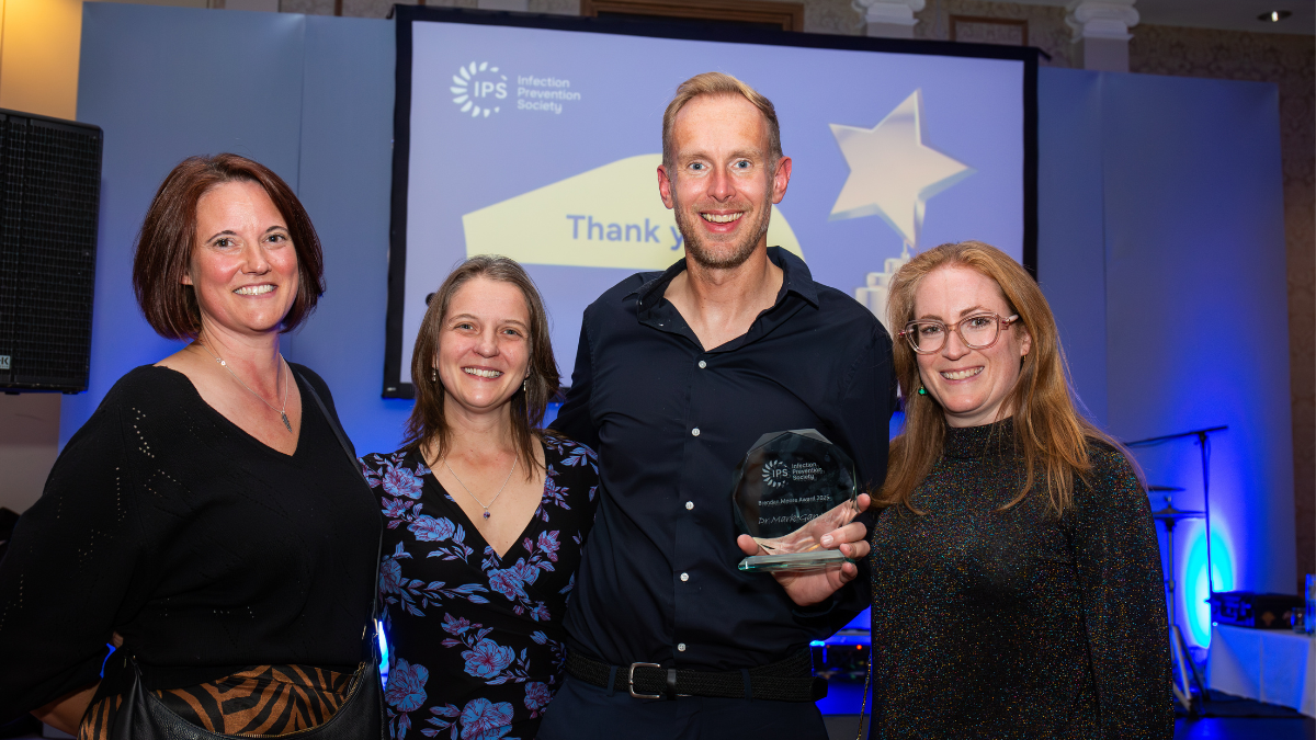 Dr Mark Garvey honoured for 'outstanding' infection prevention work