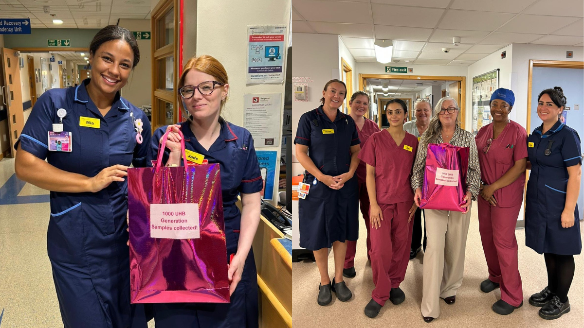 1,000 newborn samples collected for The Generation Study at UHB