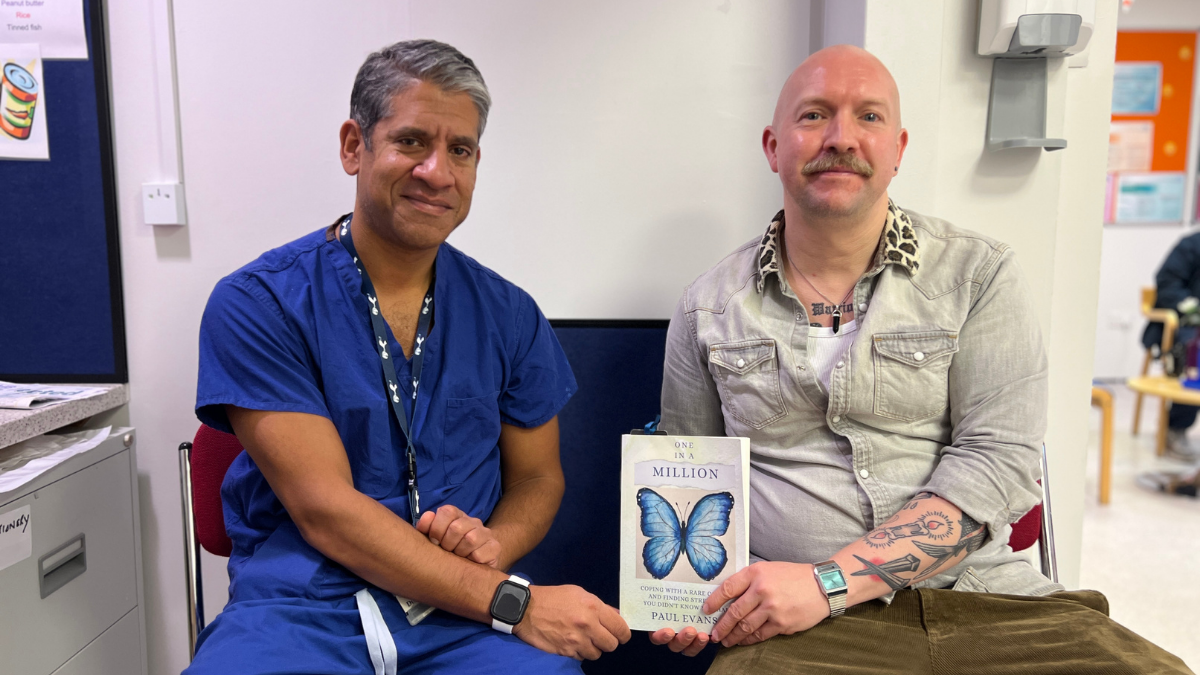 Patient turns his battle with rare cancer into inspirational book
