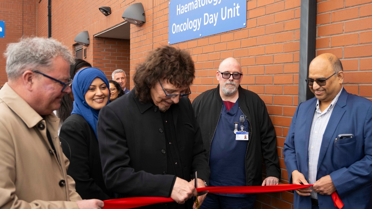 Black Sabbath legend opens new cancer care unit at Heartlands Hospital