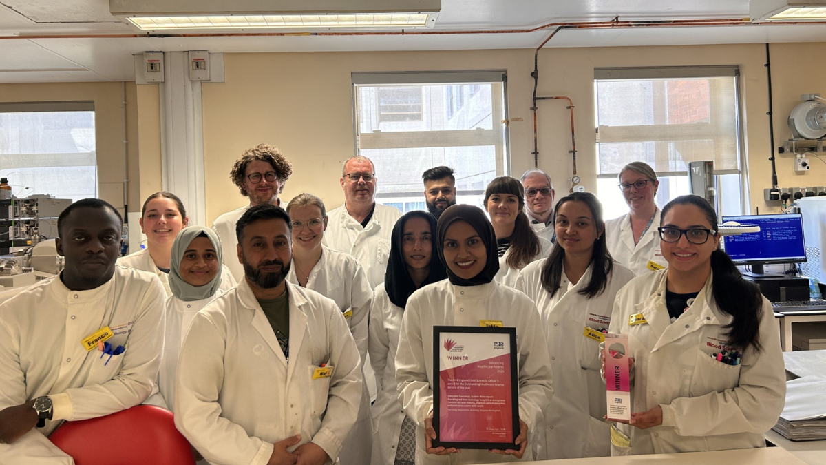 UHB Toxicology Team honoured at national Advancing Healthcare Awards 