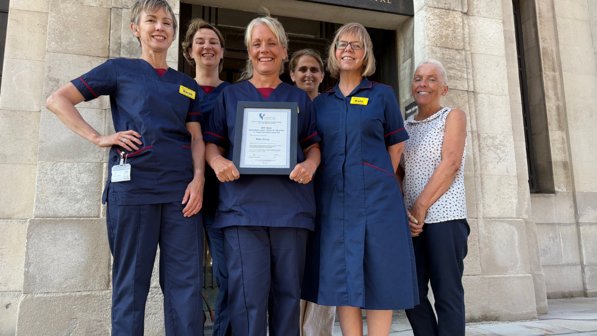 Major honour for QEHB nursing team's screening service