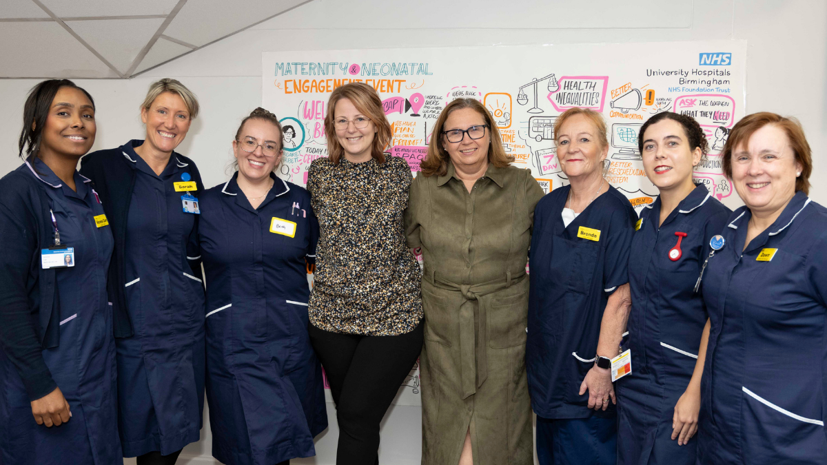 Colleagues from the maternity and neonatal teams