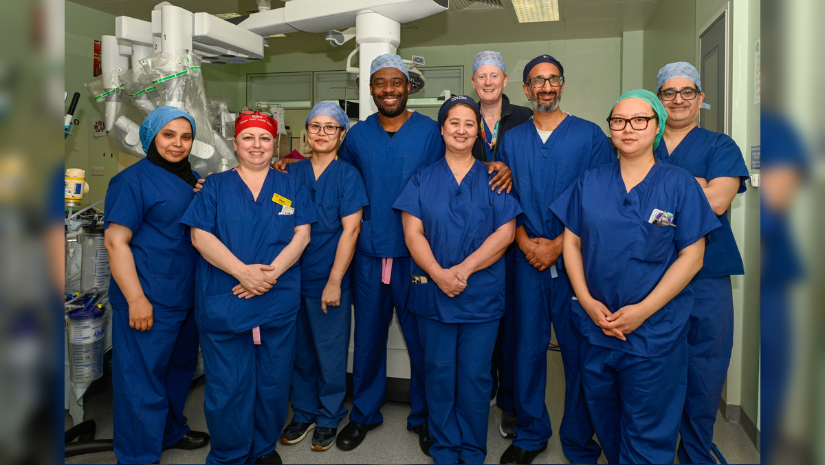 First patient has new robotic surgery at QEHB