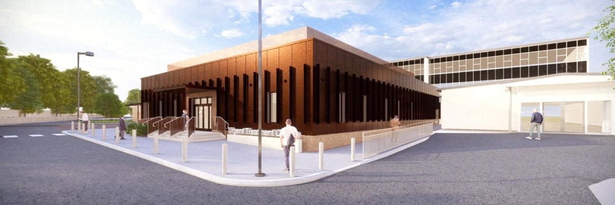 Artist’s impression of the Urgent Treatment Centre at Good Hope Hospital