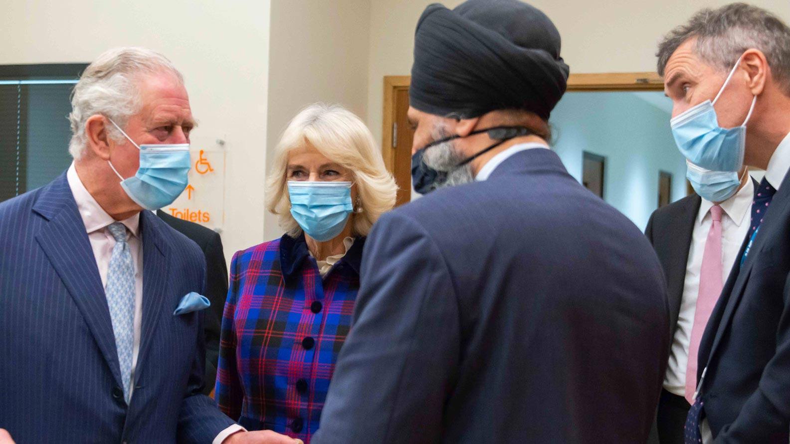 Medical staff and their Royal Highnesses The Prince of Wales and The Duchess of Cornwall